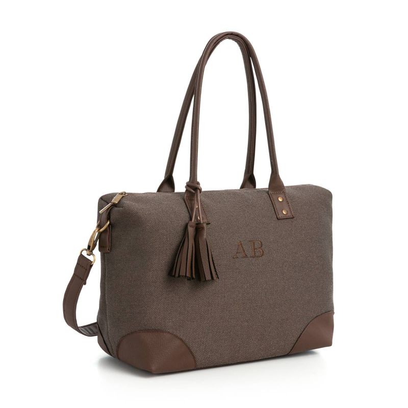 Bolso shopper mujer color marrón - Alaia - Marrón